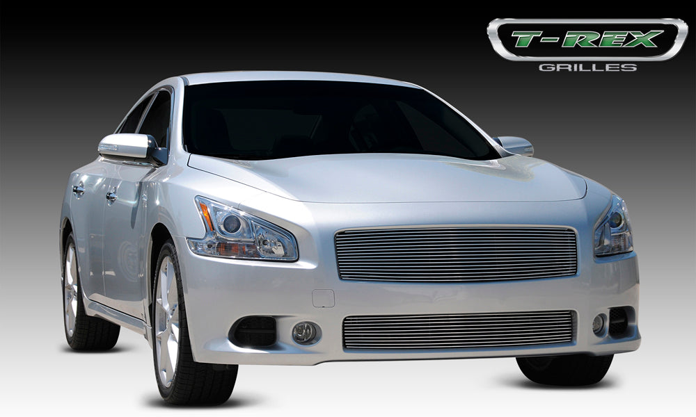 T-Rex Grilles 20758 Billet Series Grille; Horizontal; Aluminum; Polished; 1 Pc; Replacement; - Truck Part Superstore