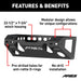 ARIES 2081000 TrailChaser Jeep Wrangler JK Steel Front Bumper Center Section - Truck Part Superstore