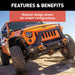 ARIES 2081000 TrailChaser Jeep Wrangler JK Steel Front Bumper Center Section - Truck Part Superstore