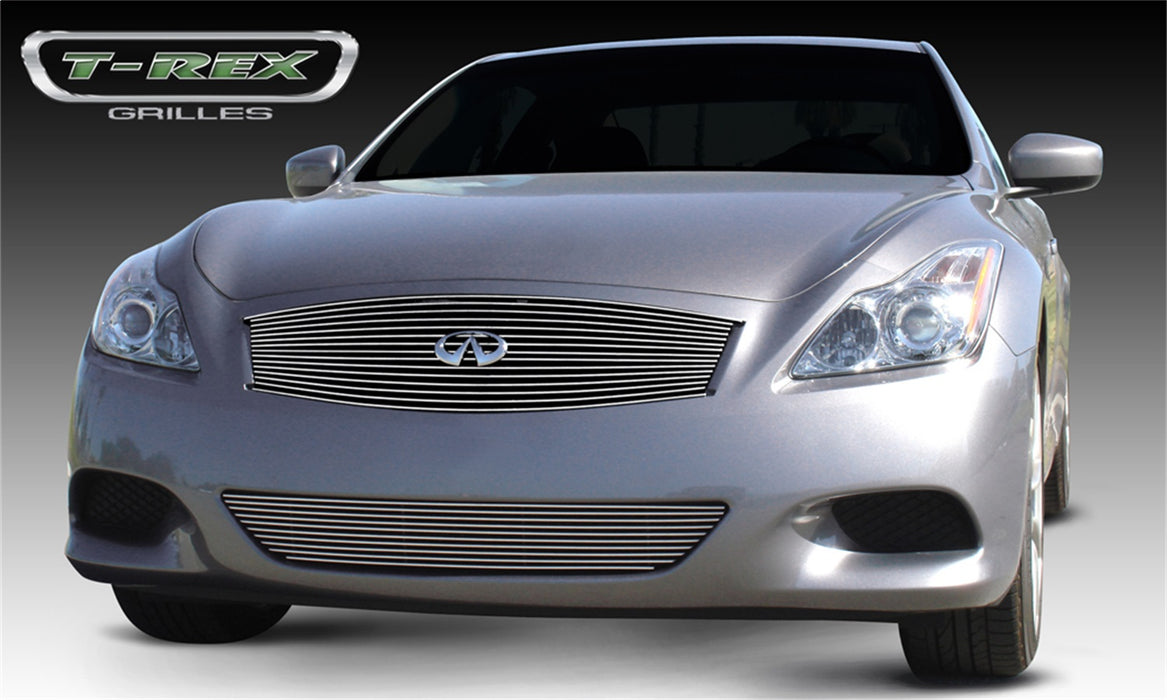 T-Rex Grilles 20810 Billet Series Grille; Horizontal; Aluminum; Polished; 1 Pc; Replacement; - Truck Part Superstore