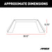 ARIES 2081100 ARIES 2081100 TrailChaser Black Steel Front Jeep Bumper Angular Brush Guard Only - Truck Part Superstore