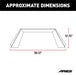 ARIES 2081100 ARIES 2081100 TrailChaser Black Steel Front Jeep Bumper Angular Brush Guard Only - Truck Part Superstore