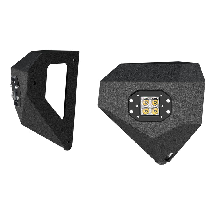 ARIES 2081205 TrailChaser Jeep Wrangler; Gladiator Aluminum Front Bumper Corners with LEDs - Truck Part Superstore