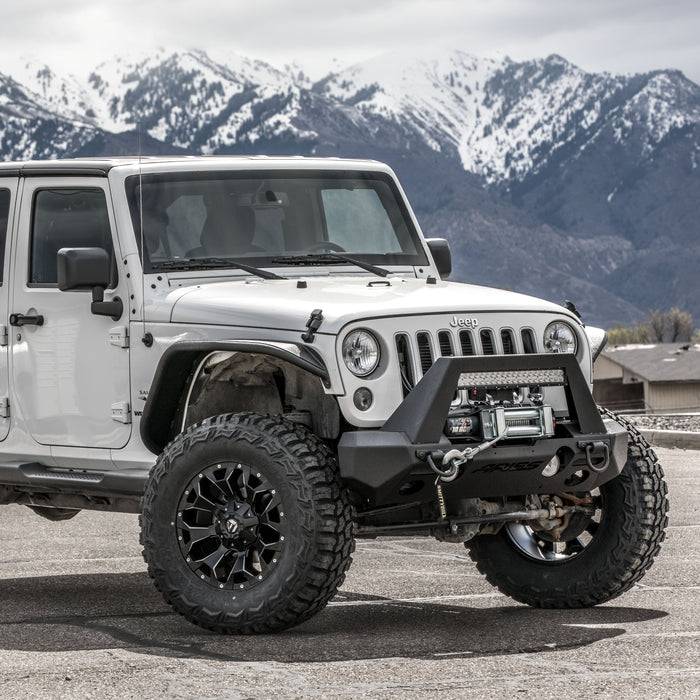 ARIES 2081206 TrailChaser Jeep Wrangler; Gladiator Steel Front Bumper Corners - Truck Part Superstore