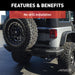 ARIES 2081220 TrailChaser Jeep Wrangler JK Steel Rear Bumper Corners - Truck Part Superstore
