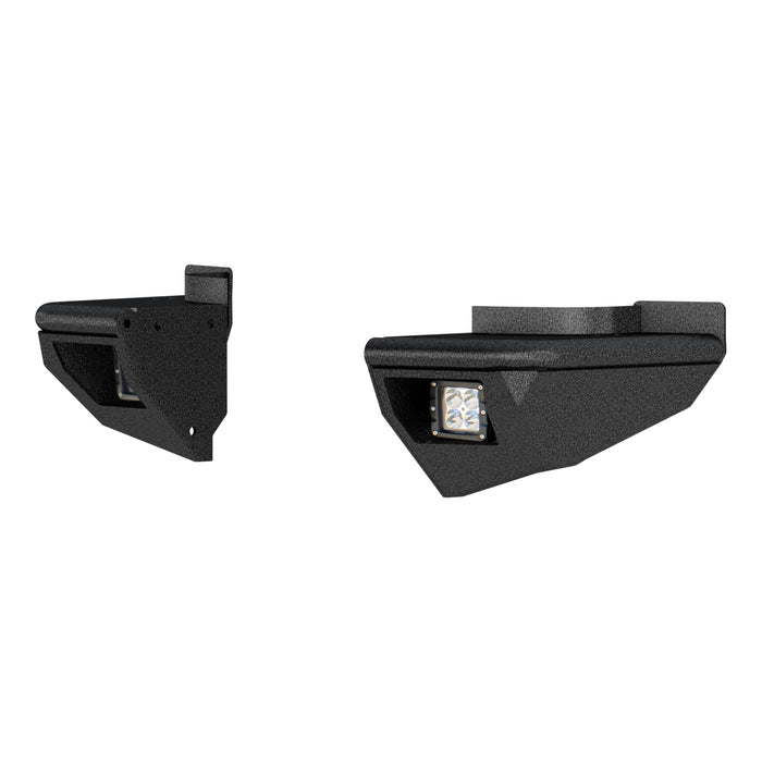 ARIES 2081222 TrailChaser Jeep Wrangler Steel Rear Bumper Corners with LEDs - Truck Part Superstore