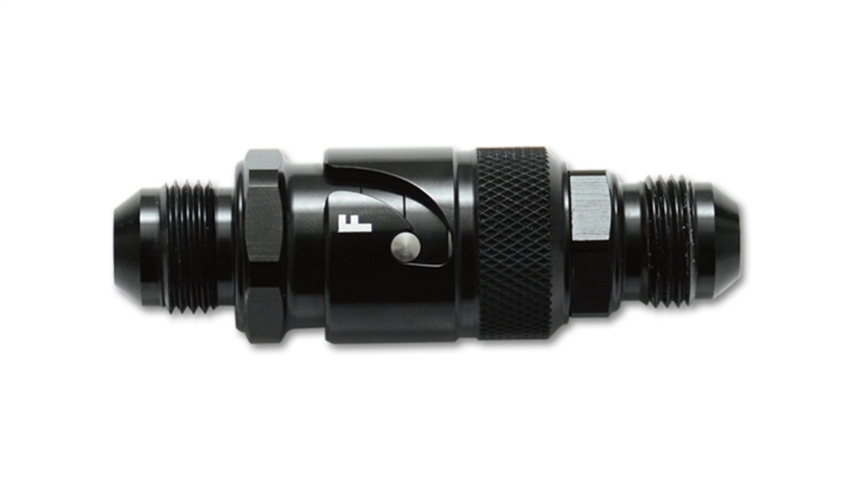 Vibrant Performance 20812 Quick Release Fitting; Size: -12AN; w/Viton Seal; 6061 Aluminum; Anodized Black; - Truck Part Superstore