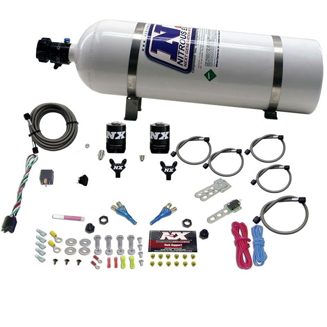 Nitrous Express 20816-15 BMW EFI ALL (50-300 HP) DUAL NOZZLE WITH 15LB BOTTLE - Truck Part Superstore