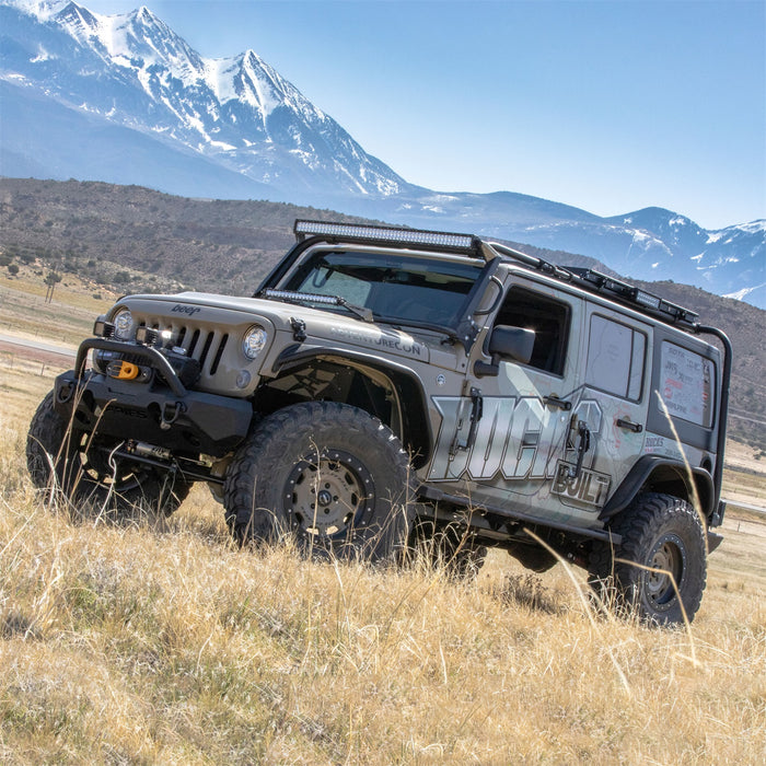 ARIES 2082050 TrailChaser Jeep Wrangler JK Steel Front Bumper (Option 4) - Truck Part Superstore