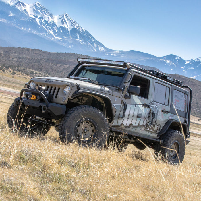 ARIES 2082050 TrailChaser Jeep Wrangler JK Steel Front Bumper (Option 4) - Truck Part Superstore