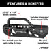ARIES 2082056 TrailChaser Jeep Wrangler JK Steel Front Bumper (Option 3) - Truck Part Superstore