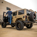 ARIES 2082060 TrailChaser Jeep Wrangler JK Steel Rear Bumper with LED Lights - Truck Part Superstore