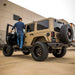 ARIES 2082060 TrailChaser Jeep Wrangler JK Steel Rear Bumper with LED Lights - Truck Part Superstore