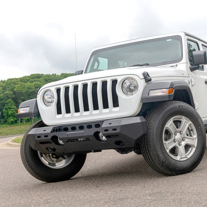 ARIES 2082070 TrailChaser Jeep Wrangler JL; Gladiator Steel Front Bumper (Option 6) - Truck Part Superstore