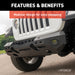 ARIES 2082071 TrailChaser Jeep Wrangler JL; Gladiator Steel Front Bumper (Option 5) - Truck Part Superstore