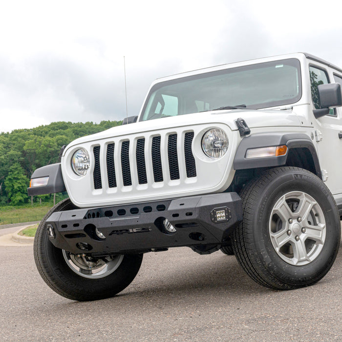 ARIES 2082071 TrailChaser Jeep Wrangler JL; Gladiator Steel Front Bumper (Option 5) - Truck Part Superstore
