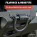 ARIES 2082073 TrailChaser Jeep Wrangler JL Front Bumper with Fender Flares (Option 7) - Truck Part Superstore