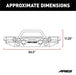 ARIES 2082088 TrailChaser Jeep Wrangler JL; Gladiator Steel Front Bumper (Option 8) - Truck Part Superstore
