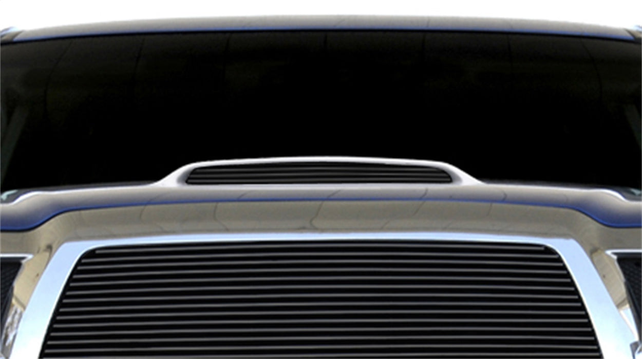 T-Rex Grilles 20897B Billet Series Hood Scoop Grille; Horizontal; Aluminum; Black; 1 Pc; Bolt-On; - Truck Part Superstore