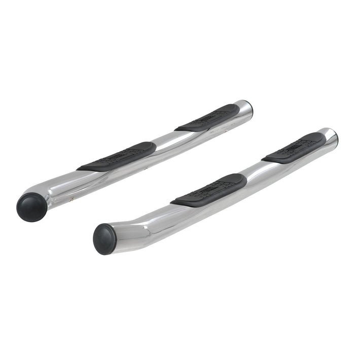 ARIES 209011-2 3in. Round Polished Stainless Side Bars; Select Nissan Pathfinder - Truck Part Superstore