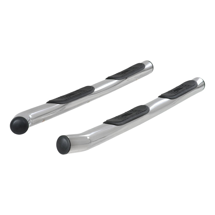 ARIES 209011-2 3in. Round Polished Stainless Side Bars; Select Nissan Pathfinder - Truck Part Superstore