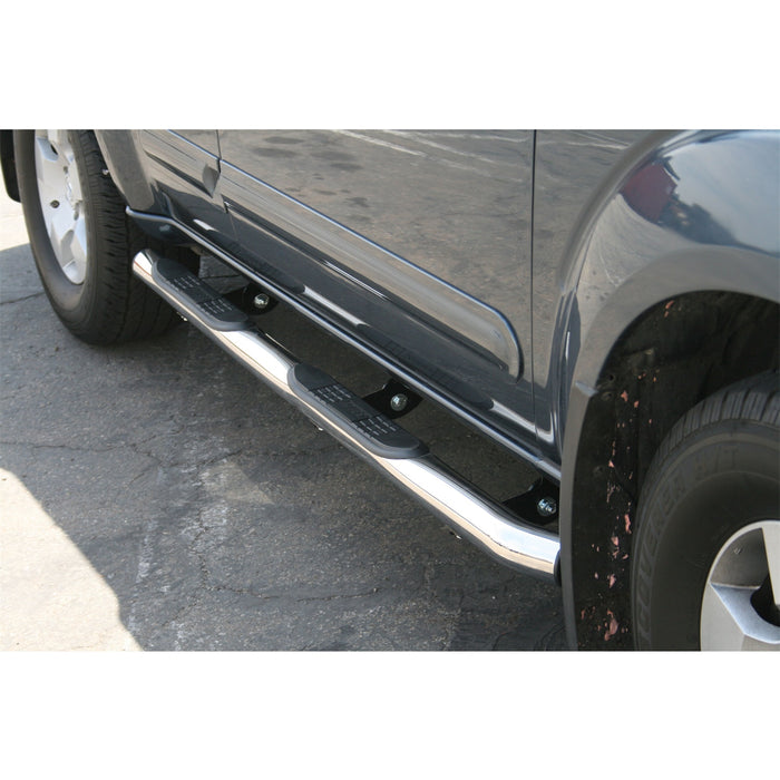 ARIES 209011-2 3in. Round Polished Stainless Side Bars; Select Nissan Pathfinder - Truck Part Superstore
