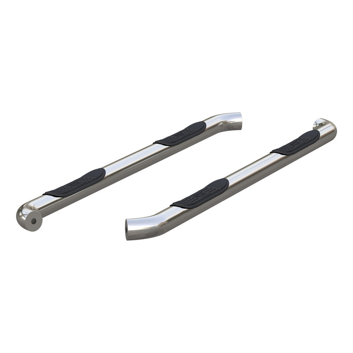 ARIES 209019-2 3in. Round Polished Stainless Side Bars; Select Nissan Equator; Frontier - Truck Part Superstore