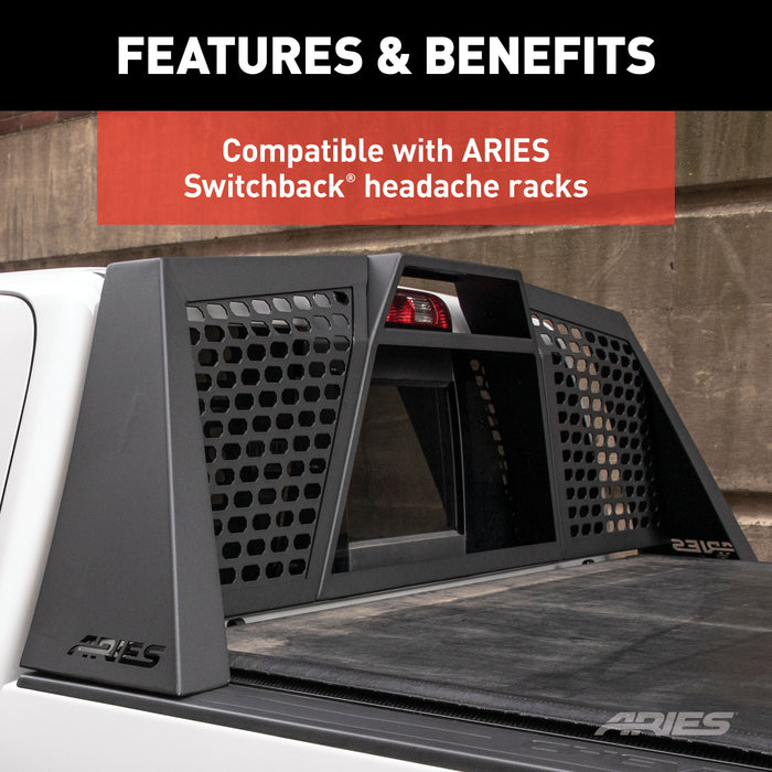 ARIES 2090613 ARIES 2090613 Replacement Headache Rack Stake Pocket Anchors; 2-Pack - Truck Part Superstore