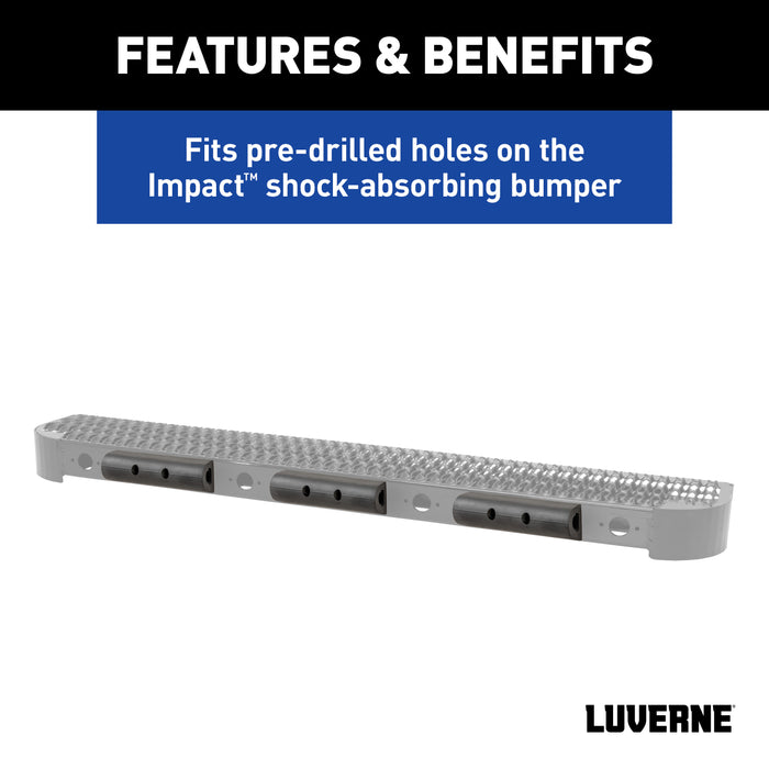Luverne 2090615-3 10in. Universal Rubber Bumper Strips (3-Pack) - Truck Part Superstore