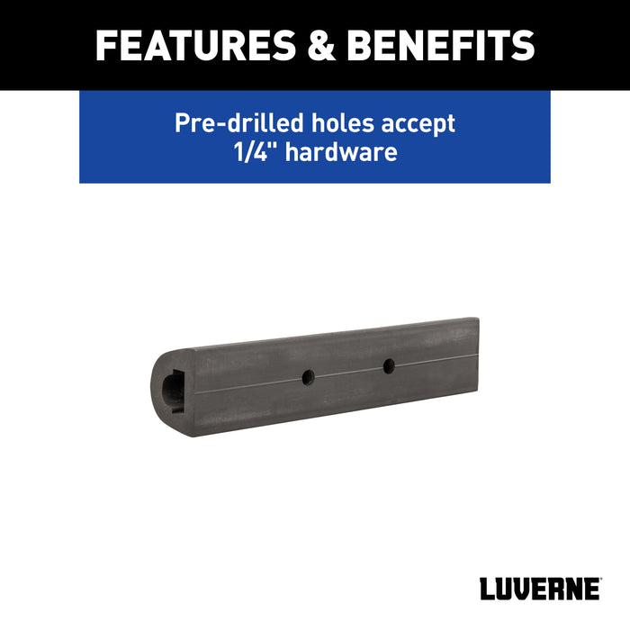 Luverne 2090615 10in. Universal Rubber Bumper Strip - Truck Part Superstore