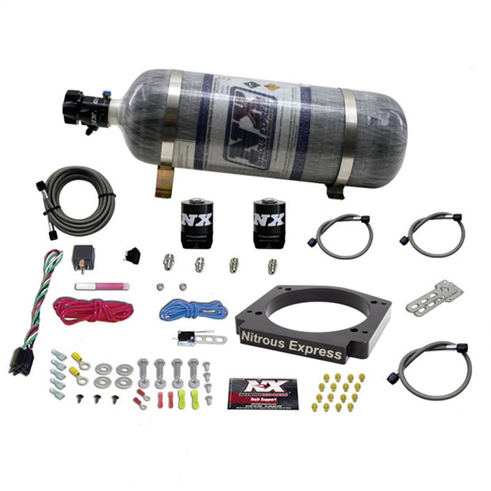 Nitrous Express 20917-12 Nitrous Plate System; Fits w/GM; 112 mm.; 12 lb. Bottle; - Truck Part Superstore