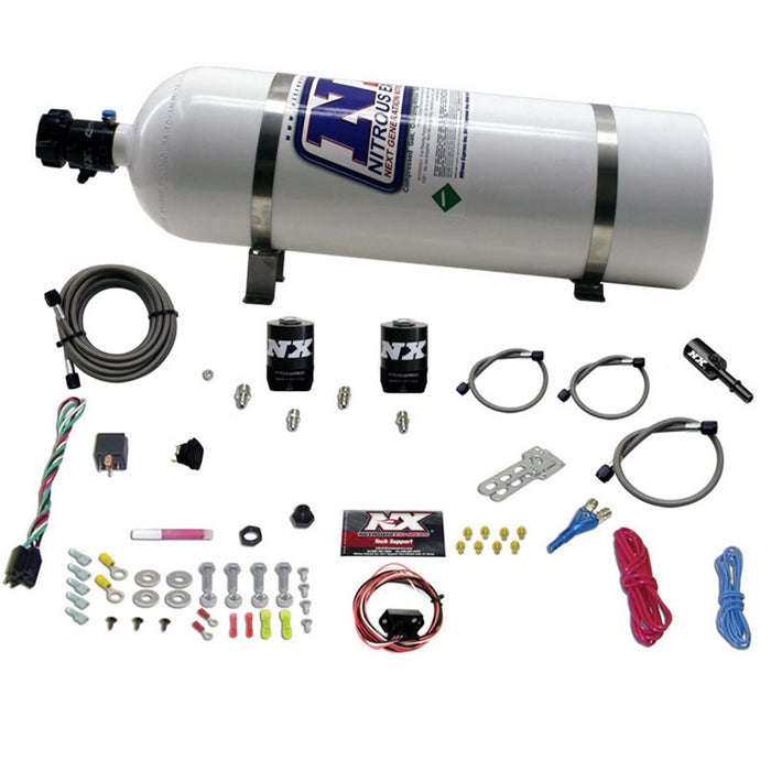 Nitrous Express 20918-15 HEMI/SRT8 SINGLE NOZZLE FLY-BY-WIRE SYS (35-150HP) W/15LB BOTTLE - Truck Part Superstore