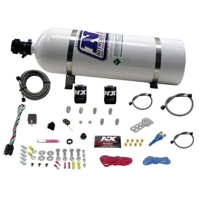Nitrous Express 20920-15 ALL GM EFI SINGLE NOZZLE SYSTEM (35-50-75-100-150 HP) WITH 15LB BOTTLE - Truck Part Superstore