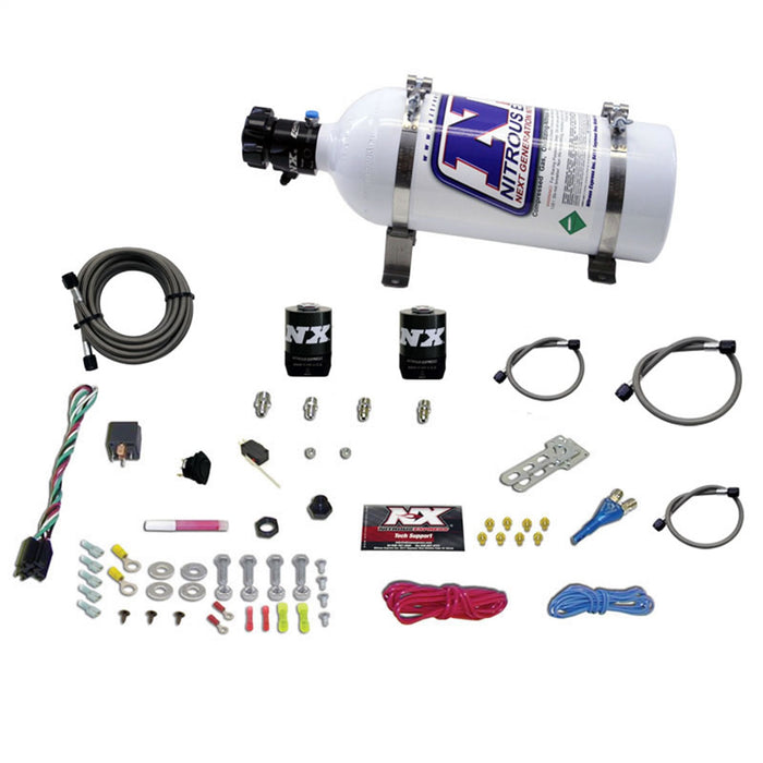 Nitrous Express 20921-05 ALL DODGE EFI SINGLE NOZZLE SYSTEM (35-50-75-100-150 HP) WITH 5LB BOTTLE - Truck Part Superstore