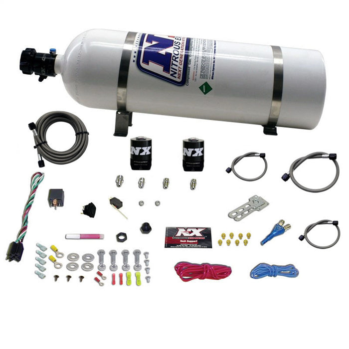 Nitrous Express 20921-15 ALL DODGE EFI SINGLE NOZZLE SYSTEM (35-50-75-100-150 HP) WITH 15LB BOTTLE - Truck Part Superstore