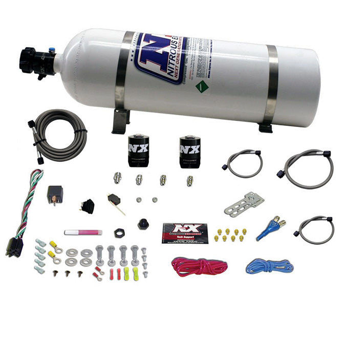 Nitrous Express 20921-15 ALL DODGE EFI SINGLE NOZZLE SYSTEM (35-50-75-100-150 HP) WITH 15LB BOTTLE - Truck Part Superstore