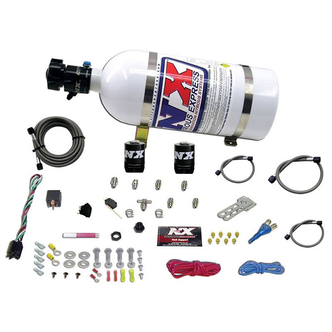 Nitrous Express 20923-10 ALL SPORT COMPACT EFI SINGLE NOZZLE SYSTEM (35-50-75 HP) WITH 10LB BOTTLE - Truck Part Superstore