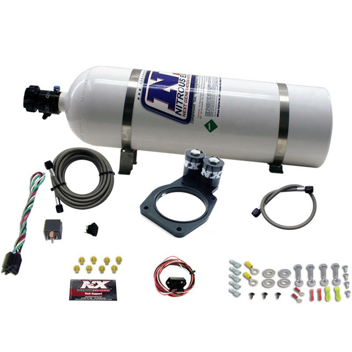 Nitrous Express 20931-15 5TH GEN CAMARO PLATE SYSTEM (50-150HP) 200HP-225HP JETTING AVAILABLE 15LB BOTTLE - Truck Part Superstore