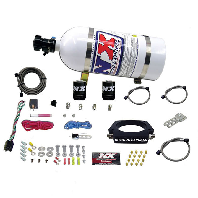 Nitrous Express 20933-10 LS 102mm PLATE SYSTEM (50-400HP) W/10LB BOTTLE - Truck Part Superstore