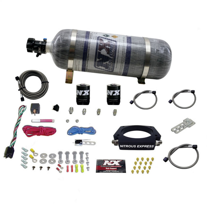 Nitrous Express 20933-12 LS 102mm PLATE SYSTEM (50-400HP) W/12LB COMPOSITE BOTTLE - Truck Part Superstore