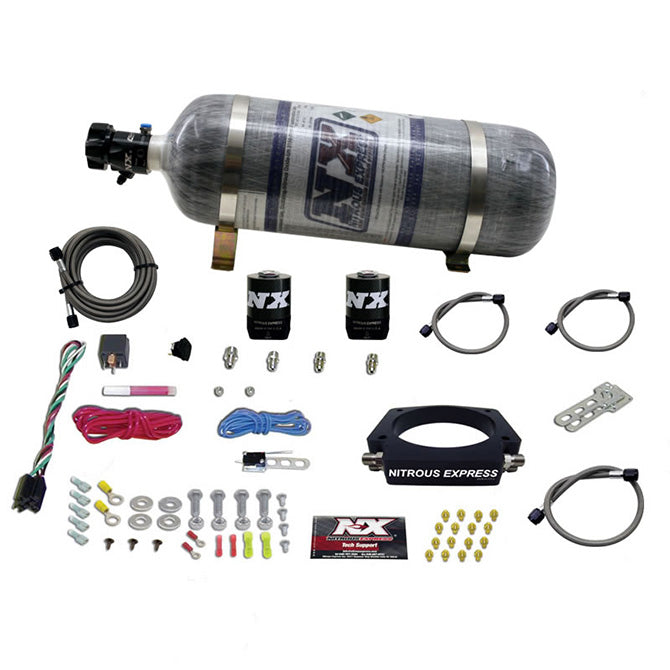 Nitrous Express 20933-12 LS 102mm PLATE SYSTEM (50-400HP) W/12LB COMPOSITE BOTTLE - Truck Part Superstore