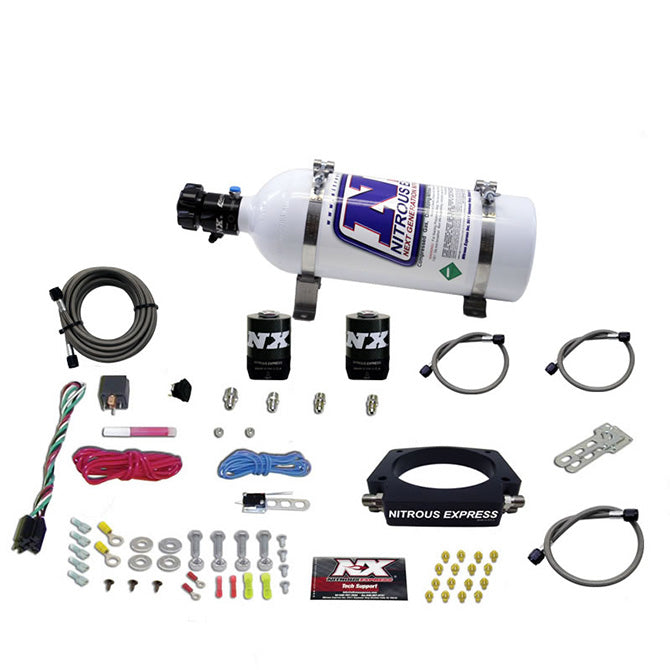 Nitrous Express 20934-05 LS 90mm PLATE SYSTEM (50-400HP) W/5LB BOTTLE - Truck Part Superstore