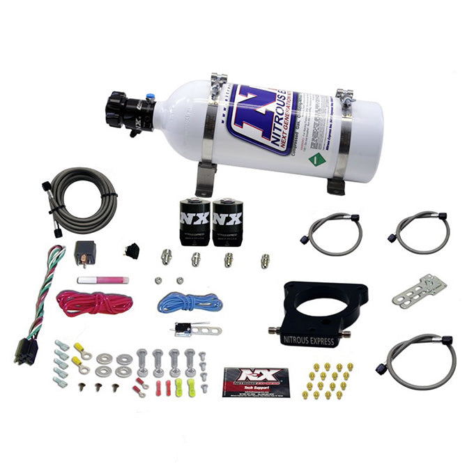 Nitrous Express 20935-05 LS 78MM 3-BOLT PLATE SYSTEM (50-350HP) W/5LB BOTTLE - Truck Part Superstore