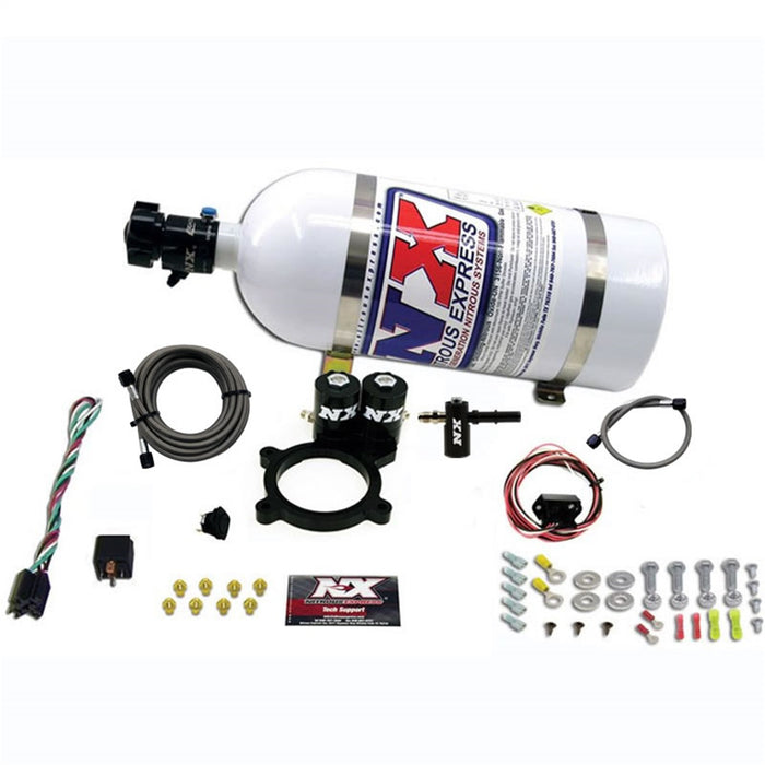 Nitrous Express 20936-10 2014-NEWER GM 5.3L TRUCK NITROUS PLATE SYSTEM (50-250HP) W/10LB BOTTLE - Truck Part Superstore