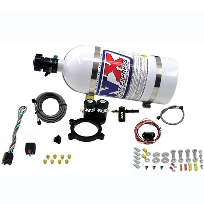 Nitrous Express 20936-10 2014-NEWER GM 5.3L TRUCK NITROUS PLATE SYSTEM (50-250HP) W/10LB BOTTLE - Truck Part Superstore