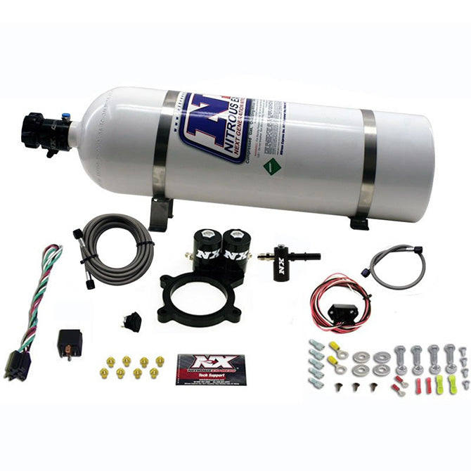 Nitrous Express 20936-15 2014-NEWER GM 5.3L TRUCK NITROUS PLATE SYSTEM (50-250HP) W/15LB BOTTLE - Truck Part Superstore