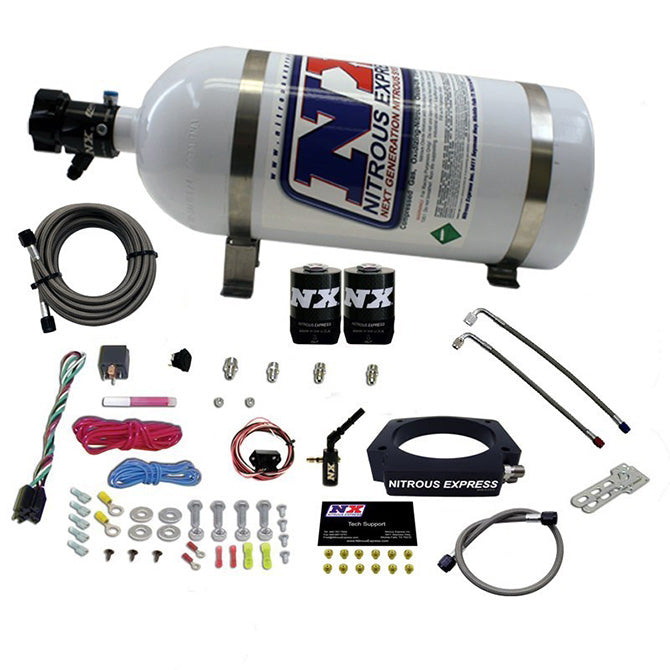 Nitrous Express 20937-10 2014-NEWER GM 6.2L TRUCK NITROUS PLATE SYSTEM (35-300HP) W/10LB BOTTLE - Truck Part Superstore