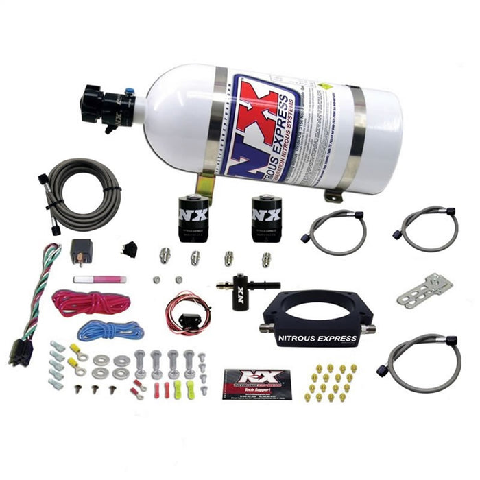 Nitrous Express 20938-10 C7 CORVETTE NITROUS PLATE SYSTEM (50-300HP) W/10LB BOTTLE - Truck Part Superstore