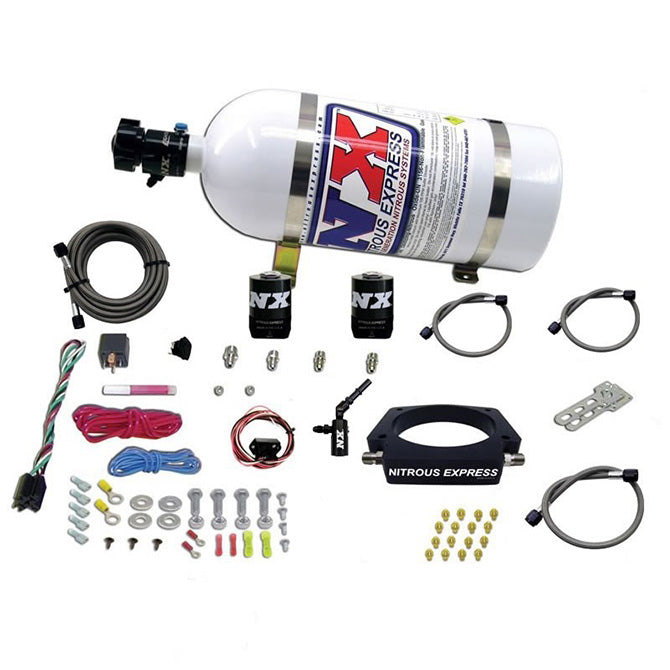 Nitrous Express 20938-10 C7 CORVETTE NITROUS PLATE SYSTEM (50-300HP) W/10LB BOTTLE - Truck Part Superstore