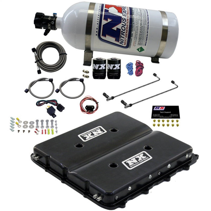 Nitrous Express 20939-10 Nitrous System with Billet LT4 Supercharger Lid w/10lb bottle - Truck Part Superstore